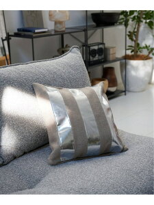 �ySALE�^30%OFF�zMETALLIC STRIPE CUSHION �N�b�V�����J�o�[ 45cm JOURNAL STANDARD FURNITURE �W���[�i���X�^���_�[�h�t�@�j�`���[ �C���e���A�E�����G�� �N�b�V�����E�N�b�V�����J�o�[ �u���b�N �x�[�W���yRB