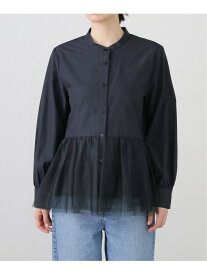 モイストブロードシャツ JOURNAL STANDARD relume ジャーナル スタンダード レリューム トップス シャツ・ブラウス ネイビー ホワイト【送料無料】[Rakuten Fashion]