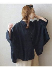 《追加》リネンキャンバス バルーンシャツ journal standard luxe ジャーナルスタンダード ラックス トップス シャツ・ブラウス ブラック ネイビー【送料無料】[Rakuten Fashion]