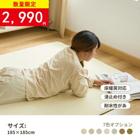 【在庫一掃セール5999円→2990円】「ラグ2枚購入でおまけあり」送料無料 おまけ付き ラグ 洗える ラグ 185x185 2畳 ラグマット カーペット 絨毯 遮音性 滑り止め フランネルラグ マイクロファイバー レトロ モダン 北欧 新生活 オールシーズン フランネルラグ 滑り止め付