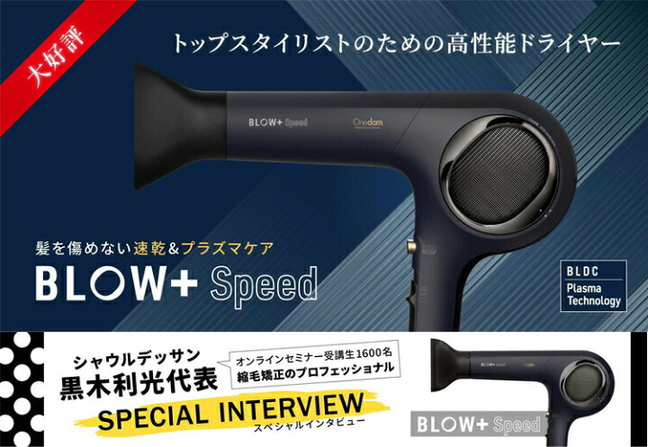 楽天市場】PROFESSIONAL プラズマイオンヘアドライヤー BLOW+ Speed  