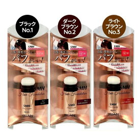 ★パフとパウダーの一体型だからとにかく簡単！分け目の白髪を自然にカバー!微細パウダーが地肌に密着ベタつかない！地肌の薄見え、自然にカバー!　ルアンヘアファンデーション（3g）　お試しにどうぞ！