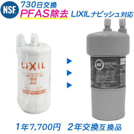 リクシル/イナックスのビルトイン（アンダーシンク）浄水器用 互換カートリッジ（2年交換）[PFAS除去対応] （互換 / 汎用品）【送料無料】【RSL】