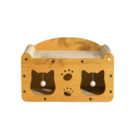 送料無料・猫用爪とぎ 猫ハウス 猫タワー キャットハウス キャットタワー ダンボールハウス 爪とぎ兼ベッド 猫箱 猫ベッド 猫爪とぎボックス ネコファー 二重層 高密度段ボール 収納簡単 ストレス解消 通気 ペットハウス