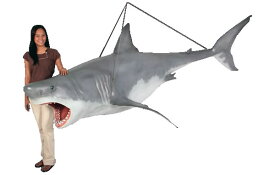おさかなオブジェジョーズ・吊り下げタイプ / Great White Shark-Hanging　　fr100073