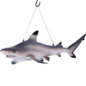 サメ置物（吊り仕様）インテリアシャークさかなオブジェ ツマグロ / Black Tip Reef Shark fr100074