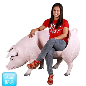 豚置物動物インテリアブタ太った豚のベンチ Fat Pig Bench太った豚のベンチ Fat Pig Bench fr130077