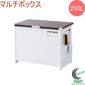 屋外用ストッカー マルチボックス 250L CLM-125C RCP 送料無料 組立品 屋外用 ダストケース ダストボックス ゴミ箱 ゴミ ベランダ 勝手口 庭先 収納 物置 フック付き 整理 整頓 スッキリ 宅配ボックス