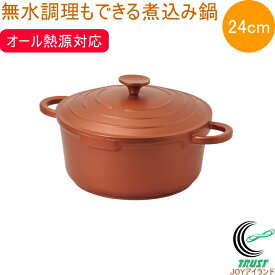 無水調理もできるじっくり煮込み鍋 24cm HC-788 なべ 鍋 両手鍋 IH対応 ガス火OK オール熱源対応 4.4L 煮込み鍋 無水調理 調理器具 キッチン用品 パール金属