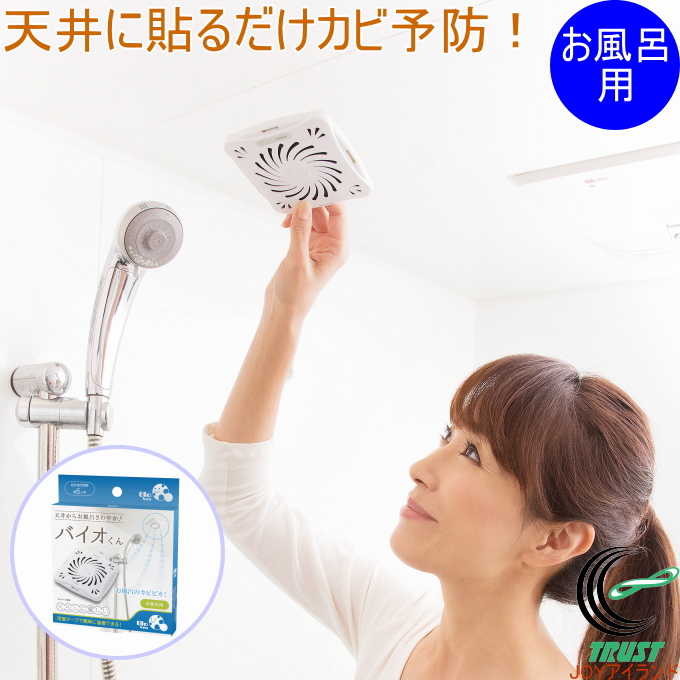 バイオくん お風呂用 1個入 <br> RCP 日本製 カビ 対策 予防 お風呂 お風呂場 納豆菌 バイオ ネコポス対応