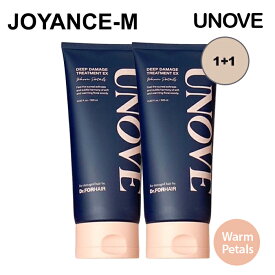 【20倍 お買い物マラソンxポイントアップ】【1+1】【UNOVE】アノブ ディープ ダメージ トリートメント EX 320ml*2個 /DEEP DAMAGE TREATMENT EX (香り:Warm Petals) ウォームペタル/ 大容量 タンパク質 ケラチン コンディショナー 洗い流す