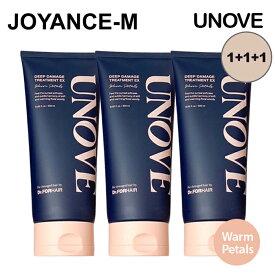 【20倍 お買い物マラソンxポイントアップ】【1+1+1】【UNOVE】アノブ ディープ ダメージ トリートメント EX 320ml*3個 DEEP DAMAGE TREATMENT EX (香り:Warm Petals) ウォームペタル/ 大容量 タンパク質 ケラチン コンディショナー 洗い流す
