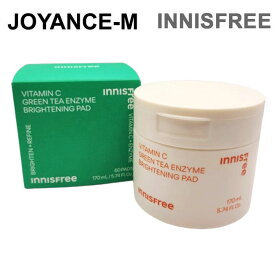 【Innisfree】ビタC グリーンティーエンザイム ブライト パッド 60枚入り/ Vitamin C Green Tea Enzyme Brightening Pad 60sheets/イニスフリー/トナーパッド/スキンケア/拭き取りパッド/角質/マルチビタミン/整え/韓国コスメ