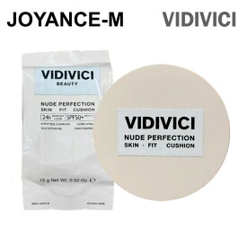 【20倍 お買い物マラソンxポイントアップ】【VIDIVICI】ヌードパーフェクション スキンフィット クッション(本品＋リフィル)15g*2/Nude Perfection Skin Fit Cushion/SPF50+ PA++++/ツヤ肌/ヌードグロウ/カバー/水分/ダブル密着/韓国コスメ