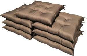 7枚 シートクッション プレイン 約45×45cm BR 日本製 送料無料 おしゃれ かわいい 椅子用 ヌード クッション ひも付き 背もたれ ソファー テレワーク リモート セット 在宅勤務 瞑想 安心 業務