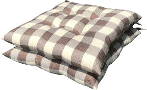 2�� �V�[�g�N�b�V���� C�`�F�b�N ��45×45cm BR ���{�� �������� ������� ���킢�� �֎q�p �k�[�h �N�b�V���� �Ђ��t�� �w������ �\�t�@�[ �e�����[�N �����[�g �Z�b�g �ݑ�Ζ� �ґz ���S �Ɩ�