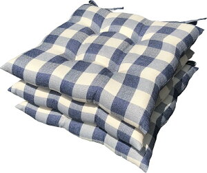 3枚 シートクッション Cチェック 約45×45cm NB 日本製 送料無料 おしゃれ かわいい 椅子用 ヌード クッション ひも付き 背もたれ ソファー テレワーク リモート セット 在宅勤務 瞑想 安心 業務