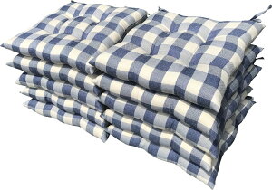 10枚 シートクッション Cチェック 約45×45cm NB 日本製 送料無料 おしゃれ かわいい 椅子用 ヌード クッション ひも付き 背もたれ ソファー テレワーク リモート セット 在宅勤務 瞑想 安心 業務