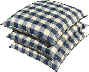 3枚 組 座布団カバー Cチェック 約55×59cm NB 送料無料 銘仙判 安心 旅館 業務用 居酒屋 公民館 和室 洋室 和風 洋風 北欧 法事 お買い得 洗える おしゃれ かわいい ポリエステル セット カジュア