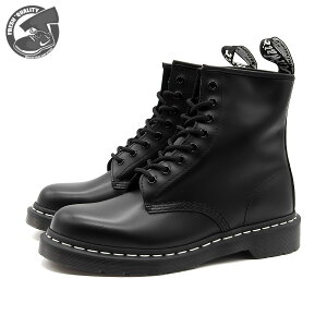 yubNtCf[Px5{zDr.Martens 1460 WHITE STITCH 8 HOLE BOOTS BLACK SMOOTH 24758001 hN^[}[` 1460 zCgXeb` 8z[ u[c ubN fB[X Y