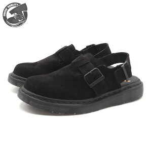 Dr.Martens MIE JORGE SANDAL " MADE IN ENGLAND" BLACK REPELLO CALF SUEDE(GUM OIL) 27492001 hN^[}[` ~[ W[W T_ ubN Y