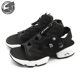 REEBOK INSTAPUMP FURY SANDAL ZIP CORE BLACK/FTWR WHITE/CORE BLACK h06200 リーボック インスタ ポンプフューリー サンダル ジップ ブラック/ホワイト レディース