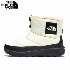 【期間限定価格】THE NORTH FACE NUPTSE BOOTIE WP LOGO SHORT ガーデニアホワイト×TNFブラック NF52280 ノースフェイス ヌプシ ブーティ ウォータープルーフ ロゴ ショート 2024FWモデル