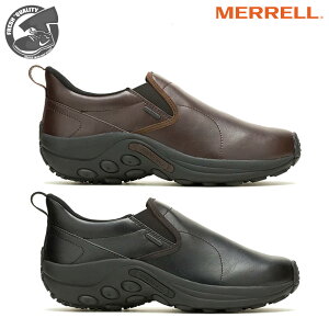 MERRELL JUNGLE MOC EVO WATERPROOF 2カラー j5006787 j5006789 メレル ジャングル モック エボ ウォータープルーフ 合成皮革 ブラック ダークブラウン レディース メンズ