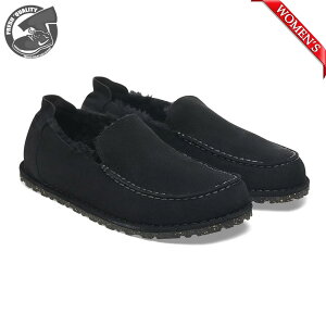 【予約商品】BIRKENSTOCK UTTI SLIP ON SHEARLING BLACK NARROW幅 1025211 ビルケンシュトック ウッティ スリッポン シアリング スエードレザー ブラック スリム幅 国内正規品