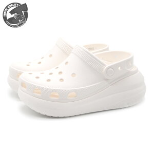 yԌZ[zCROCS CRUSH CLOG WHITE 207521-100 NbNX NbV NbO zCg fB[X Y T_