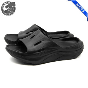 �y���������}���\��Px5�{�zHOKA ORA RECOVERY SLIDE 3 BLACK/BLACK 1135061-BBLC �z�J �I�� ���J�o���[ �X���C�h 3 �u���b�N/�u���b�N �����Y