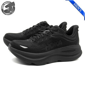 HOKA BONDI 9 BLACK/BLACK 1162011-BBLC �z�J �{���_�C 9 �u���b�N/�u���b�N �����Y ���M�����[(D)