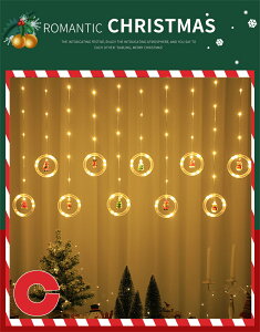 クリスマス飾りライト ガーランドライト クリスマス ledライト ガーランド ライト 照明 サンタクロース 雪だるま トナカイ 雪の結晶 イルミネーション おしゃれライト 電飾 飾り付け 電池式