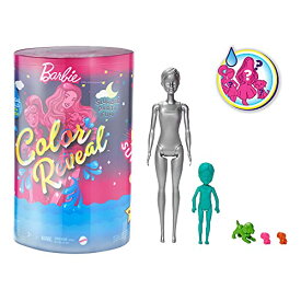 バービー(Barbie) カラーリビール! みずで色マジック パーティー ドール&アクセサリーセット サプライズトイ 【6才~】 GRK14