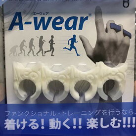 A-wear指サック フリーサイズ (クリア×ホワイト)