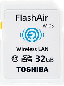 TOSHIBA 無線LAN搭載 FlashAir SDHCカード 32GB Class10 日本製 (国内正規品) SD-WE032G
