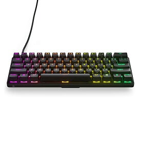 SteelSeries ゲーミングキーボード ミニサイズ Apex 9 Mini US 有線 英語配列 OptiPoint光学スイッチ 搭載 アクチュエーションポイント 可変可能 高耐久 64837 ブラック