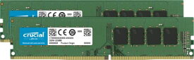 Crucial デスクトップ用増設メモリ 16GB(8GBx2枚) DDR4 2400MT/s(PC4-19200) CL17 UDIMM 288pin CT2K8G4DFS824A