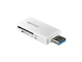 BUFFALO USB3.0 microSD/SDカード専用カードリーダー ホワイト BSCR27U3WH