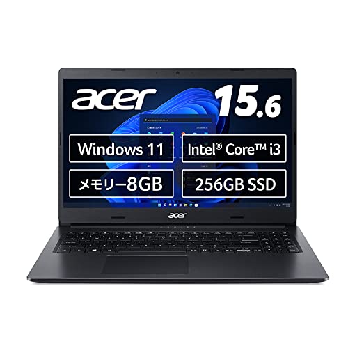 Acer ノートパソコン Aspire 3 A315-57-F38U/K Windows 11 Home Intel Core i3 8GB 256GB SSD 15.6インチ フルHD 非光沢パネルのサムネイル