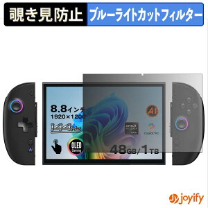 �y �`�����h�~ 180�x �z�t�B���� One-Netbook ONEXPLAYER X2 Mini / Mini Pro �v���C�o�V�[�t�B���^�[ �ی�t�B���� �u���[���C�g�J�b�g �`���ݖh�~�t�B���� �̂������h�~ �A���`�O���A ��ʕی�
