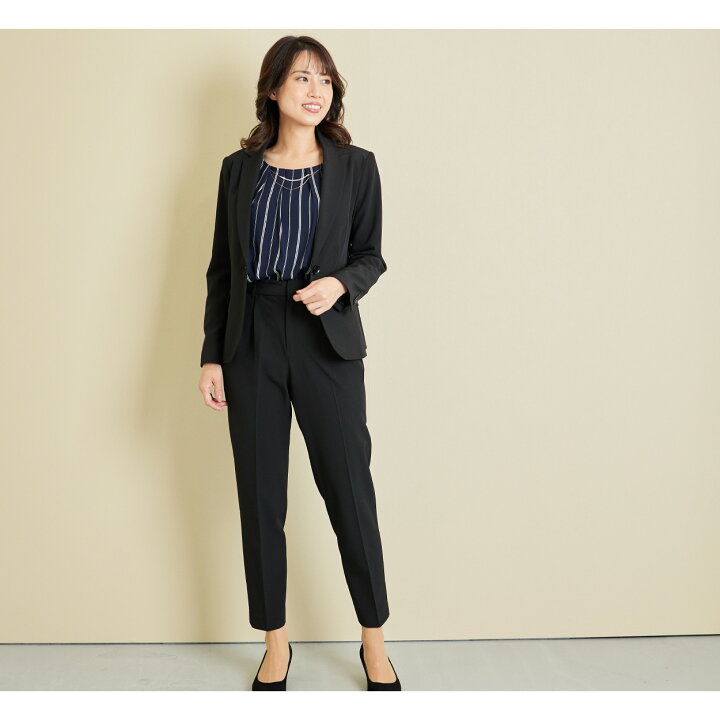 楽天市場 ランダム ストライプ ブラウス レディース スーツ インナー トップス 大きいサイズ フォーマル ジョーゼット 七分袖 きれいめ オフィス 入学式 とろみ タック ネックレス付き 透けにくい 手洗い可 M L Ll ワーママ リクルート 七五三 七五三スーツ Joyjoymarket