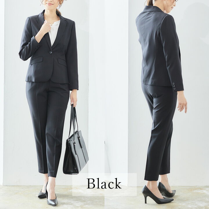 美品 テチチ Harriss 動きやすい セレモニースーツ パンツスーツ 入学 