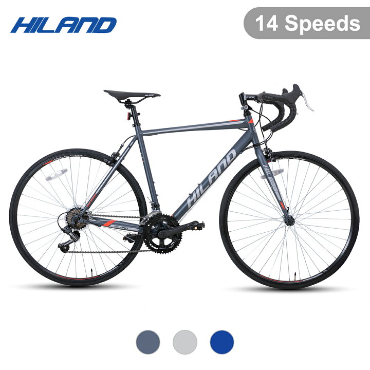 楽天市場】【☆送料無料☆】HILAND ロードバイク 700C シマノ製14段 