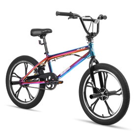 「★送料無料★」HILAND 20インチ BMX自転車 バトンホイール フリースタイル 初心者向き 練習用bmx ペグ ジャイロ機構リアブレーキ付き 街乗り 子供用 大人用