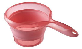 ソフト手おけ　ピンク　折りたたみ　収納《伊勢藤》