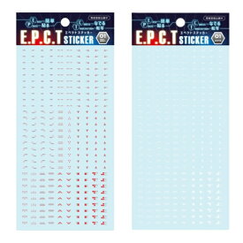 【メール便送料無料】E.P.C.T. STICKER/エペクトステッカー/TYPE-01/2枚セット/プラモデル用/転写ステッカー/【4941744056051】&【4941744056068】