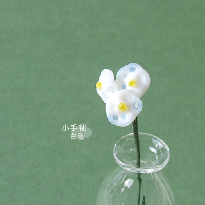 楽天市場】＜ガラス製品 グラスフラワー ガラスの花 コデマリ 小手毬 