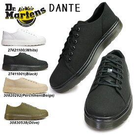 【あす楽】ドクターマーチン Dr.MARTENS スニーカー DANTE 6ホール シューズ キャンバス 白 黒 ベージュ メンズ レディース ローカット VIBE DANTE