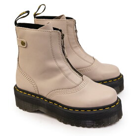 【あす楽】ドクターマーチン Dr.Martens レディース JETTA ジェッタ センタージップ レザー 厚底 ショートブーツ イエローステッチ JETTA